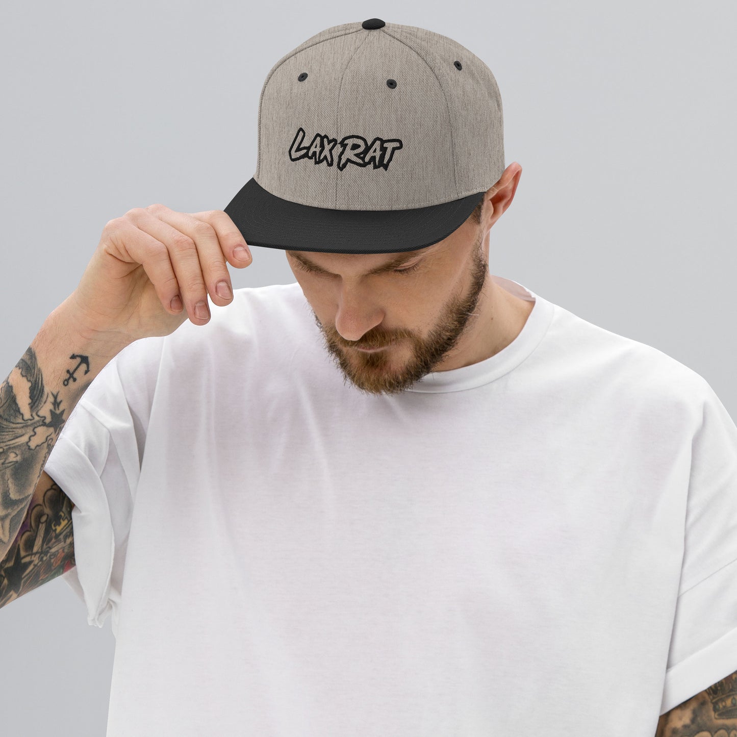 LaxRat Heathered Snapback