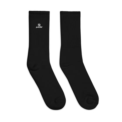 Black LaxRat Embroidered socks